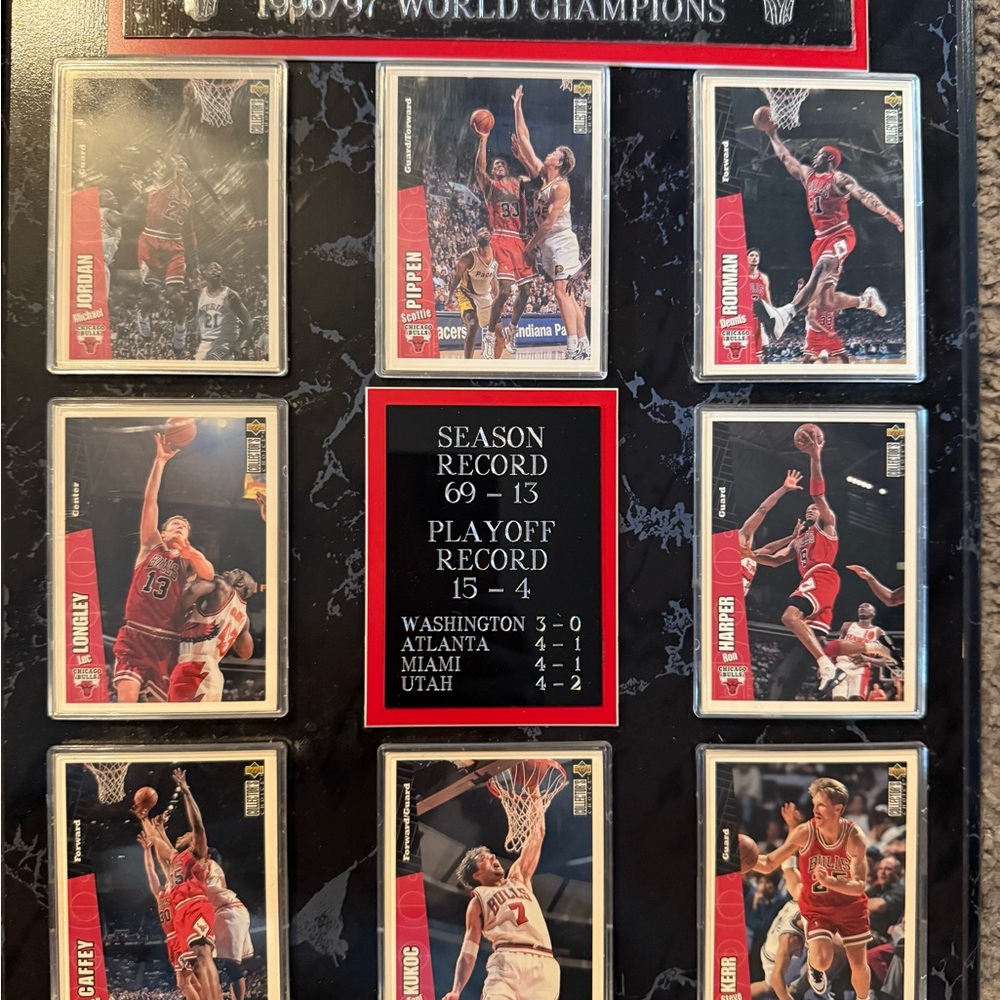 Basketball Champions Photo Collage - Black and Red